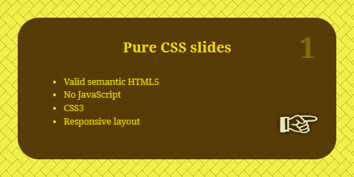 Pure CSS Slides